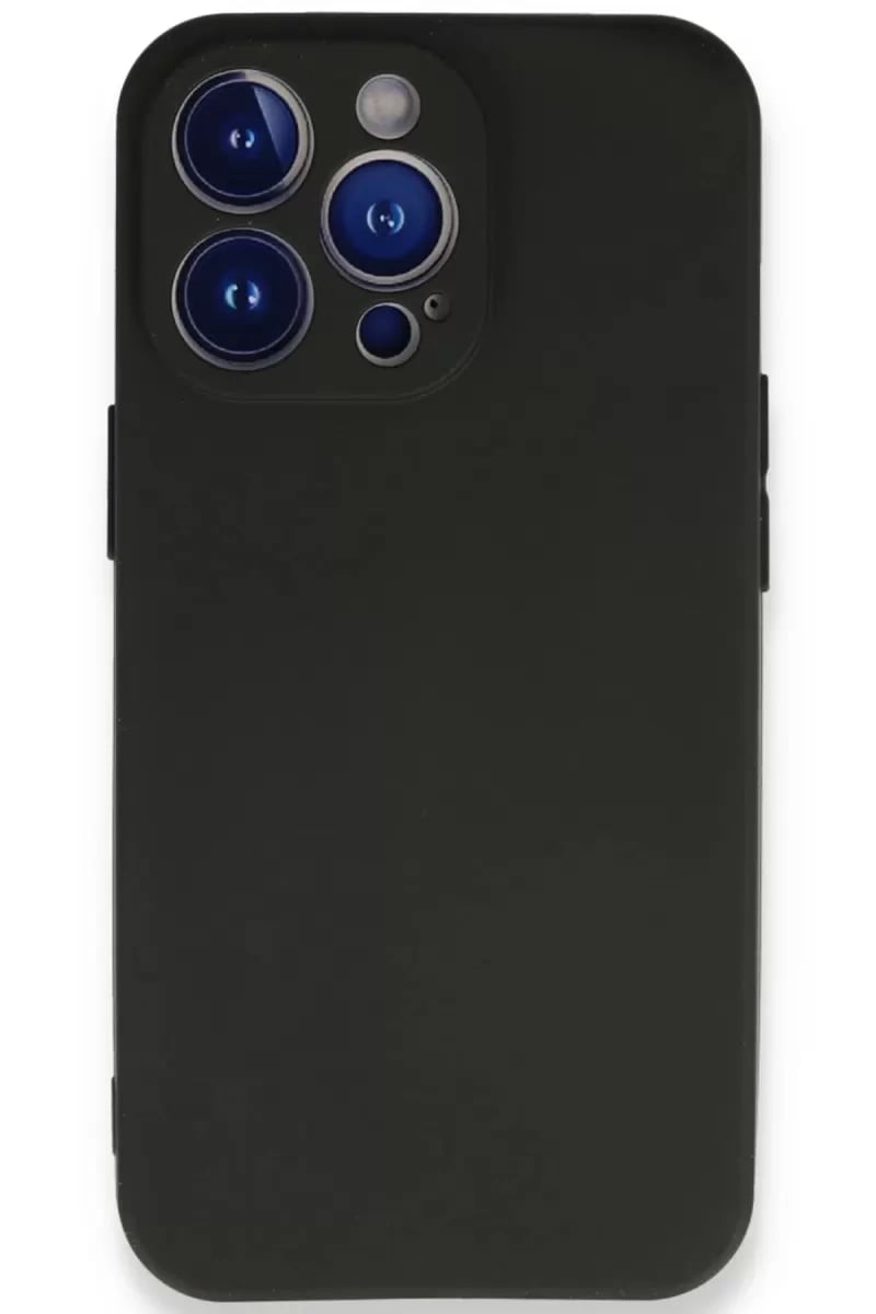 Apple iPhone 13 Pro Kılıf First Silikon - Siyah