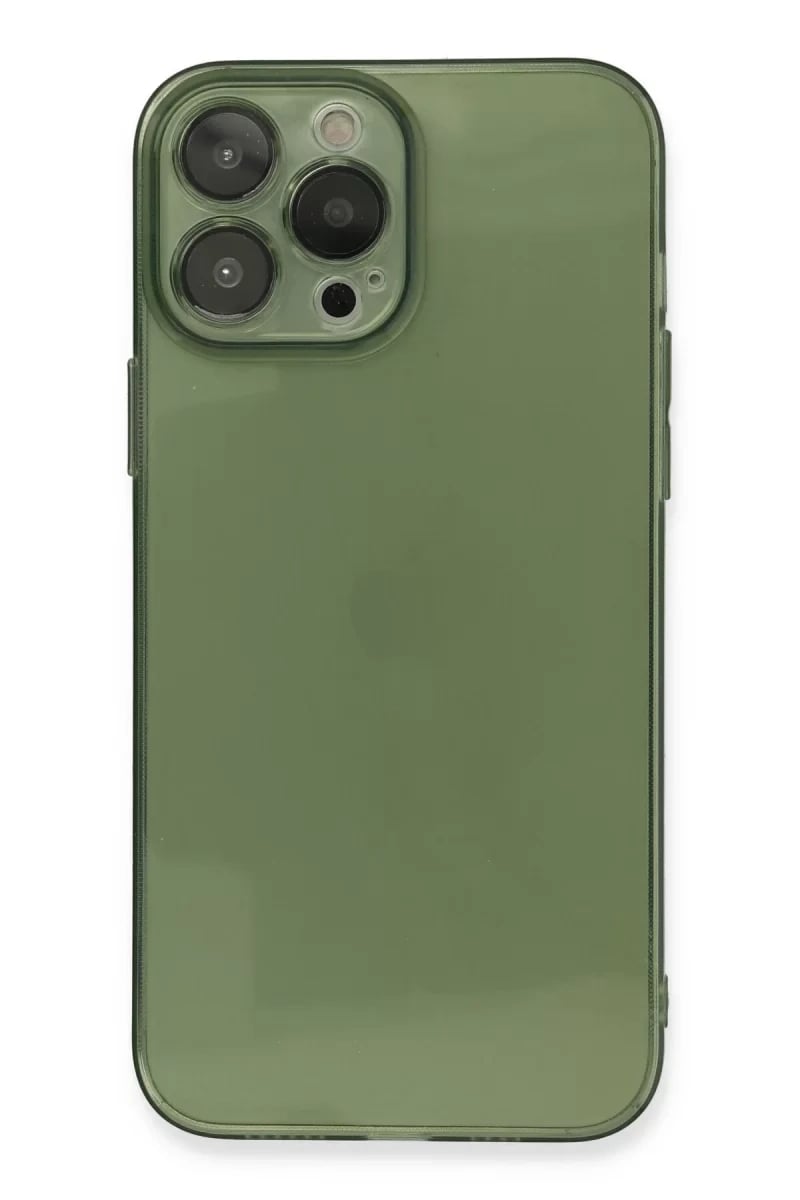 Apple iPhone 13 Pro Kılıf Fly Lens Silikon - Yeşil