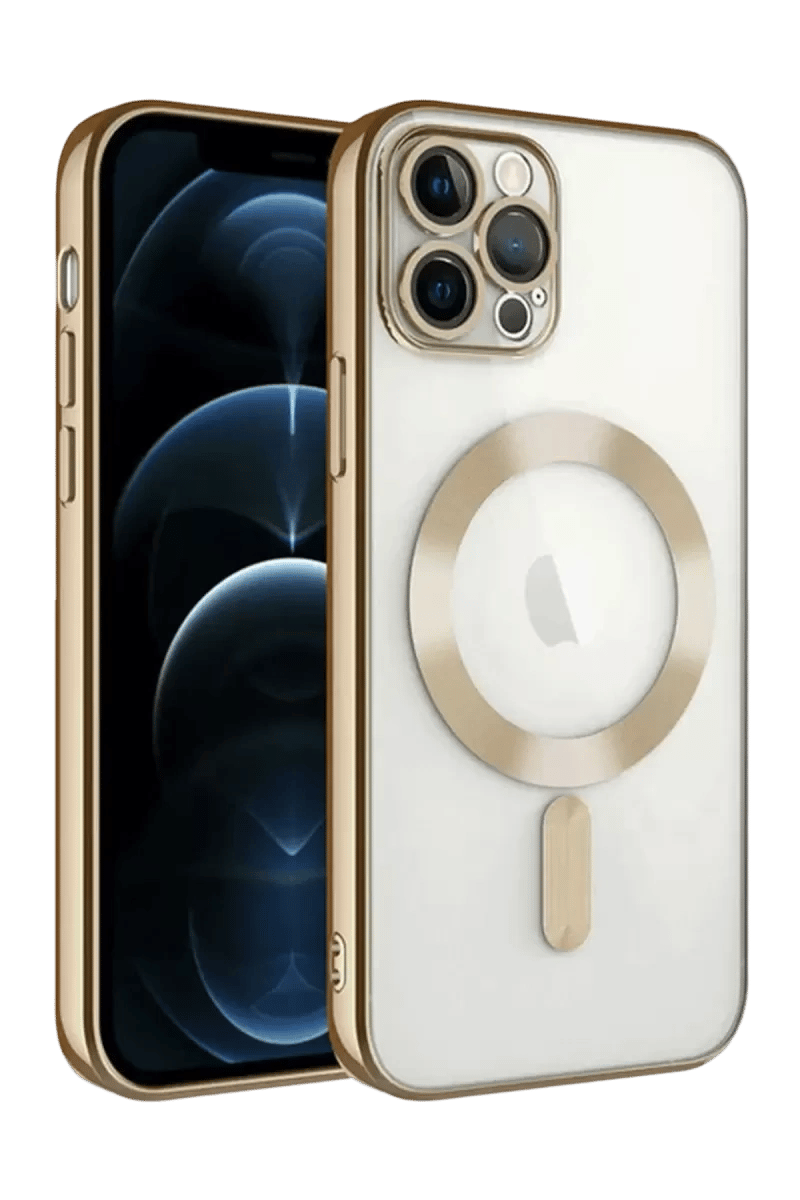 Apple iPhone 13 Pro Kılıf Kross Magneticsafe Kapak - Gold