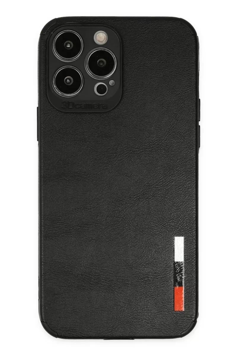 Apple iPhone 13 Pro Kılıf Loop Deri Silikon - Siyah
