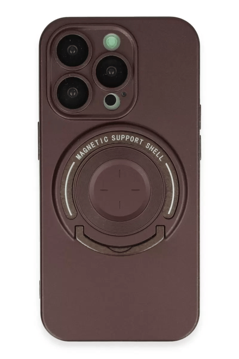 Apple iPhone 13 Pro Kılıf Lukka Magneticsafe Kapak - Kahverengi