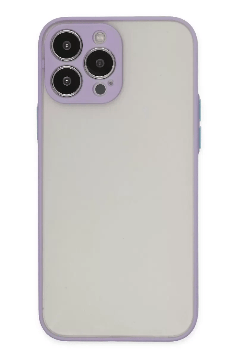 Apple iPhone 13 Pro Kılıf Montreal Silikon Kapak - Mor
