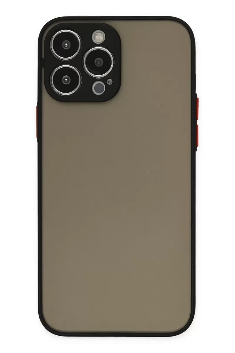 Apple iPhone 13 Pro Kılıf Montreal Silikon Kapak - Siyah