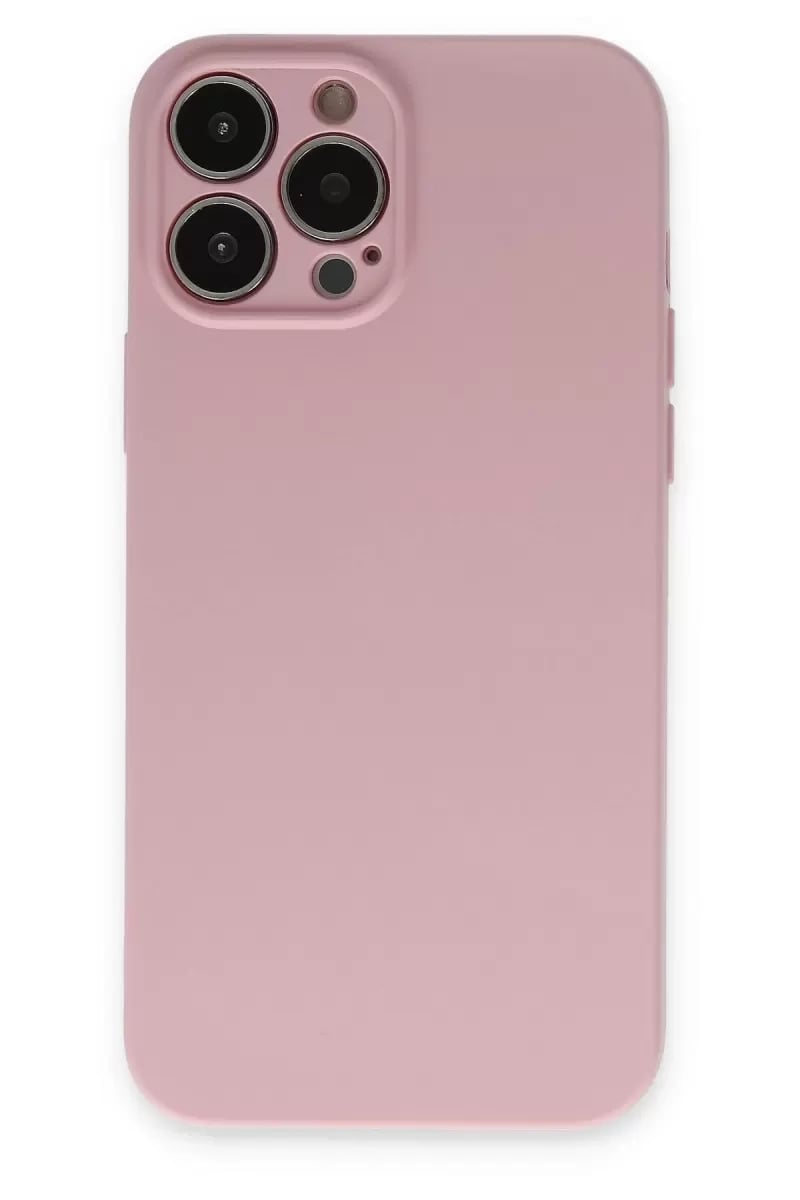 Apple iPhone 13 Pro Kılıf Nano içi Kadife Silikon - Pembe