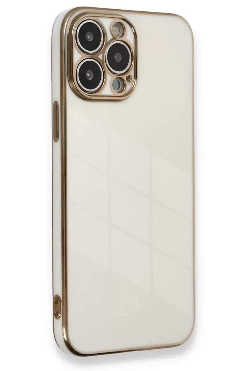 Apple iPhone 13 Pro Kılıf Volet Silikon - Beyaz