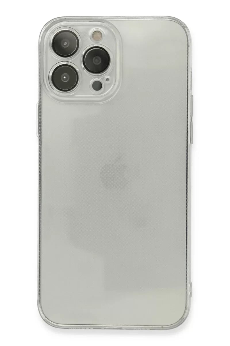 Apple iPhone 13 Pro Max Kılıf Fly Lens Silikon - Şeffaf