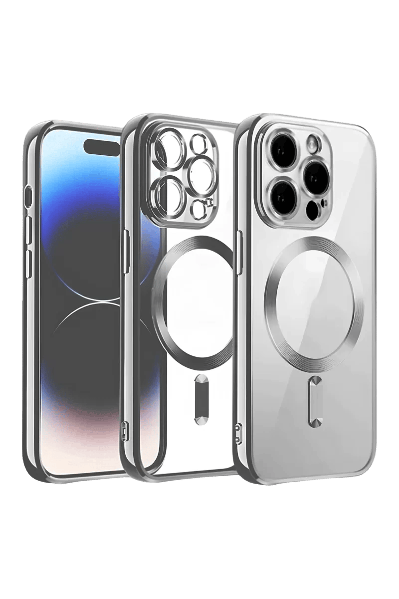 Apple iPhone 13 Pro Max Kılıf Kross Magneticsafe Kapak - Titan Gri