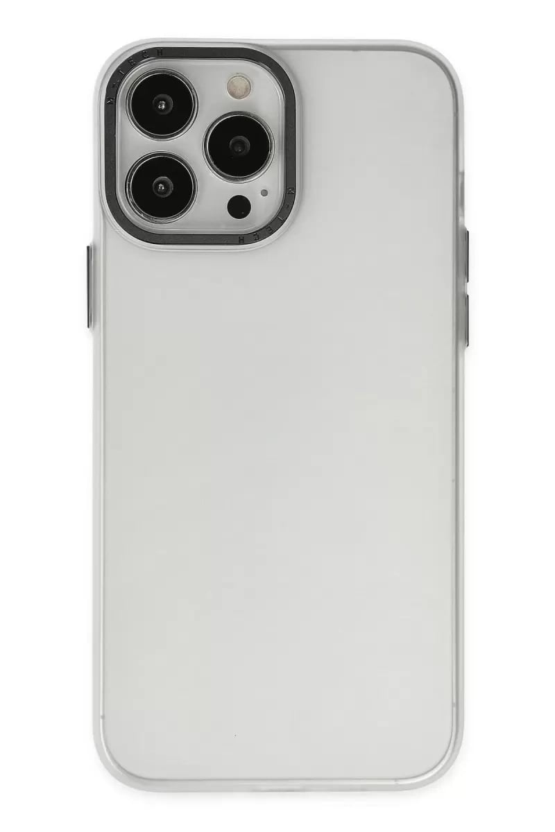 Apple iPhone 13 Pro Max Kılıf Modos Metal Kapak - Şeffaf