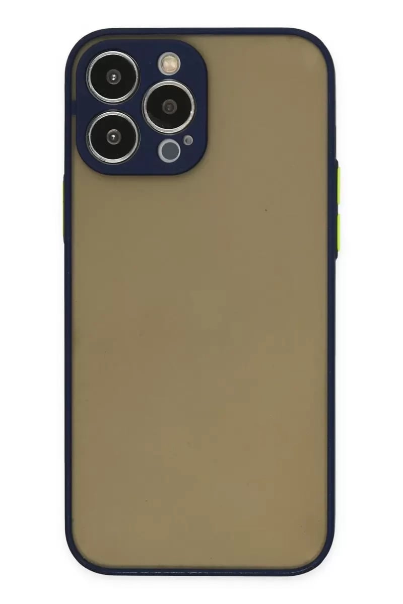 Apple iPhone 13 Pro Max Kılıf Montreal Silikon Kapak - Lacivert