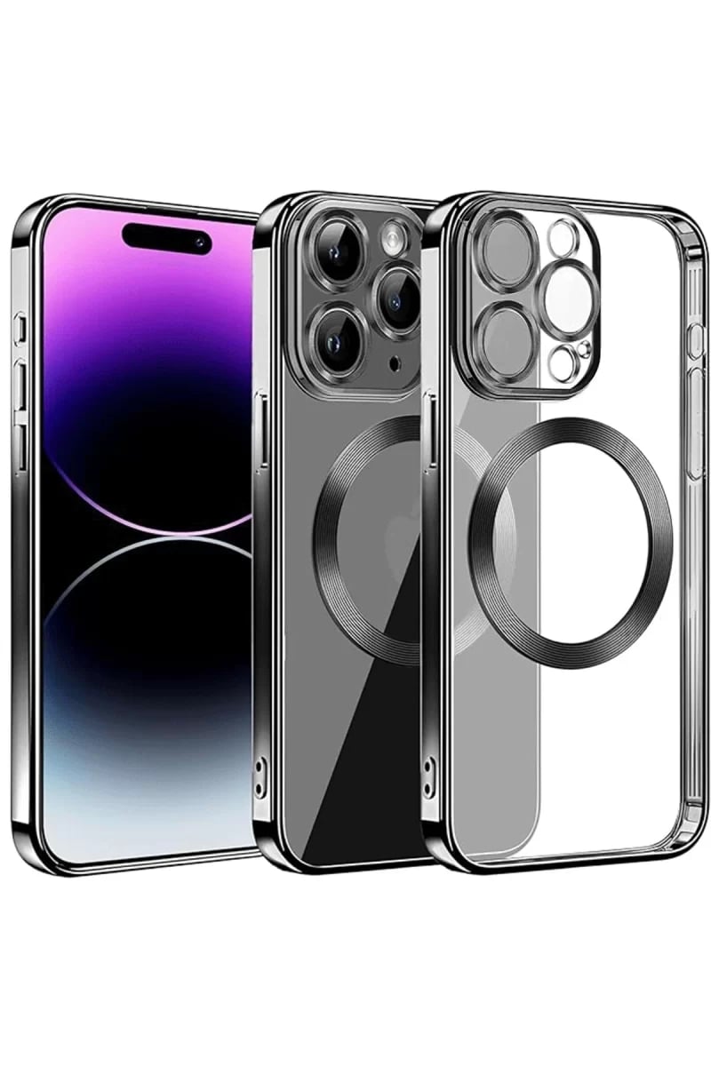 Apple iPhone 13 Pro Max Kılıf Slot Silikon - Siyah
