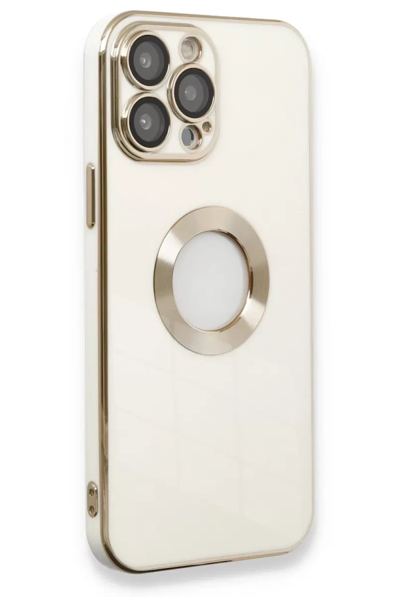 Apple iPhone 13 Pro Max Kılıf Store Silikon - Beyaz