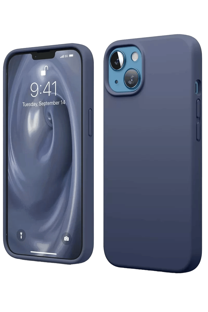 Apple iPhone 14 Kılıf First Silikon - Lacivert