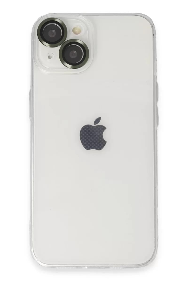 Apple iPhone 14 Kılıf Luko Lens Silikon - Yeşil