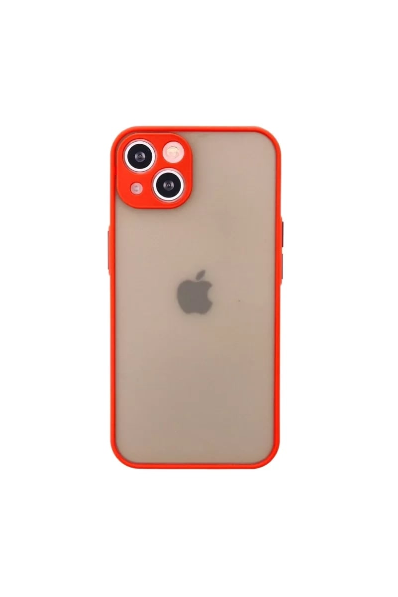 Apple iPhone 14 Kılıf Montreal Silikon Kapak - Kırmızı