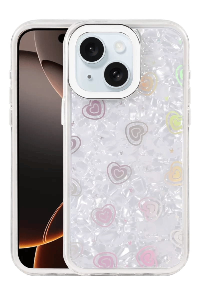 Apple iPhone 14 Lumi Desenli Kapak - Beyaz