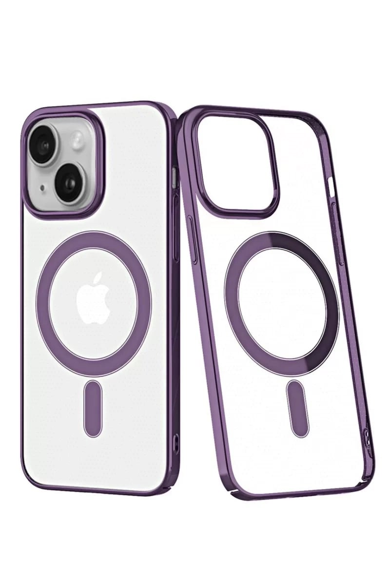 Apple iPhone 14 Plus Kılıf Element Magneticsafe Sert Kapak - Mor