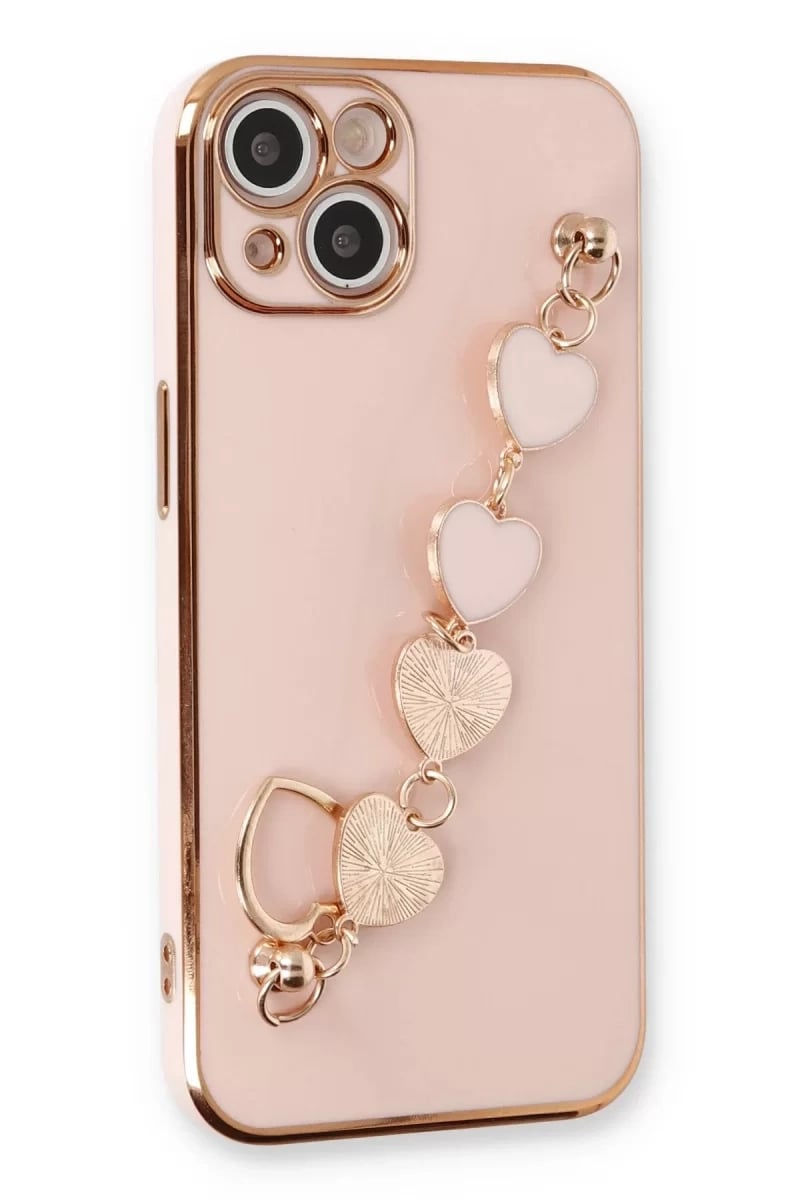 Apple iPhone 14 Plus Kılıf Esila Silikon - Pudra