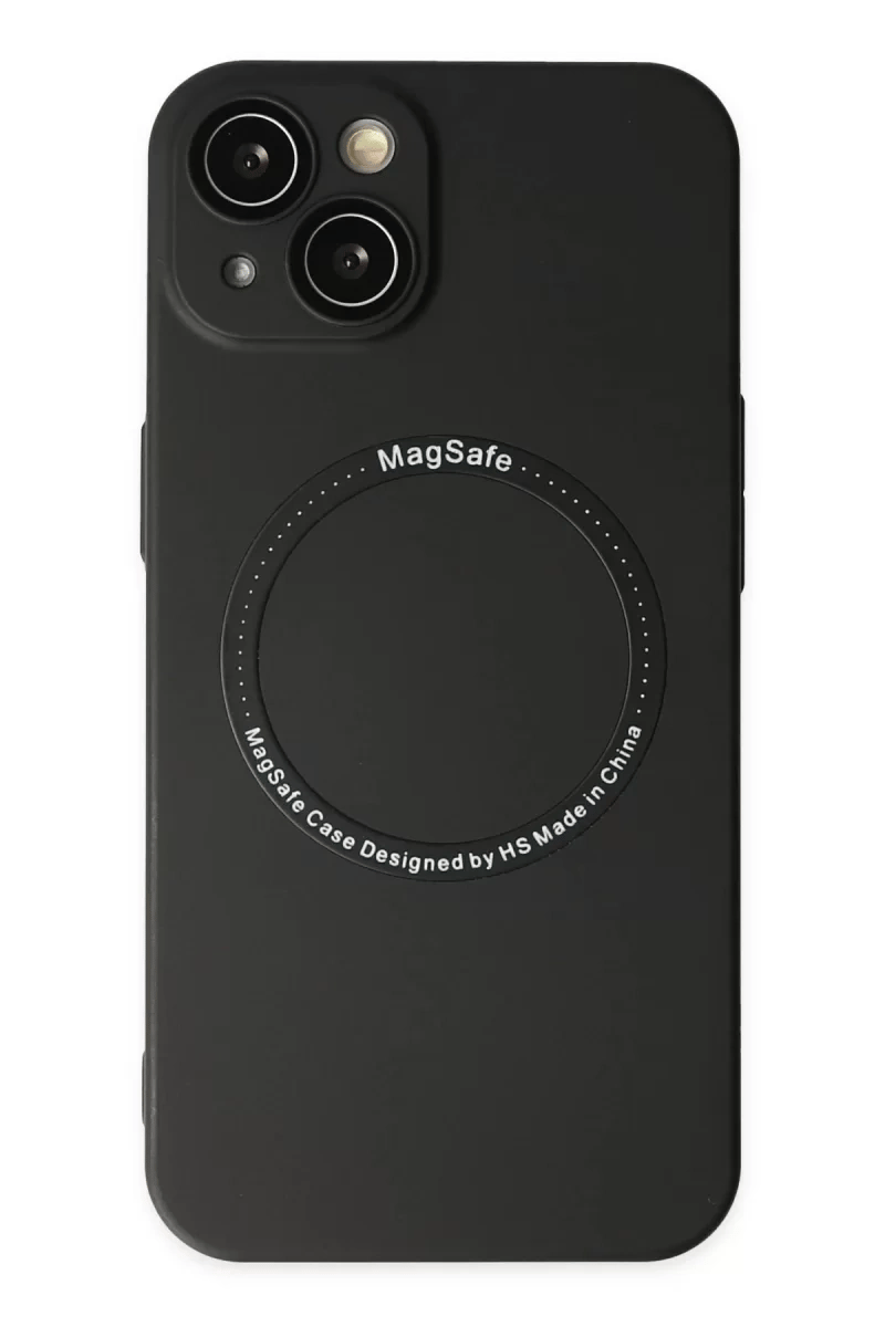 Apple iPhone 14 Plus Kılıf Jack Magneticsafe Lens Silikon - Siyah