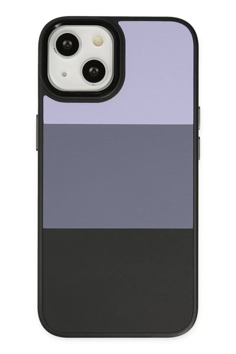 Apple iPhone 14 Plus Kılıf King Kapak - Lila-Siyah