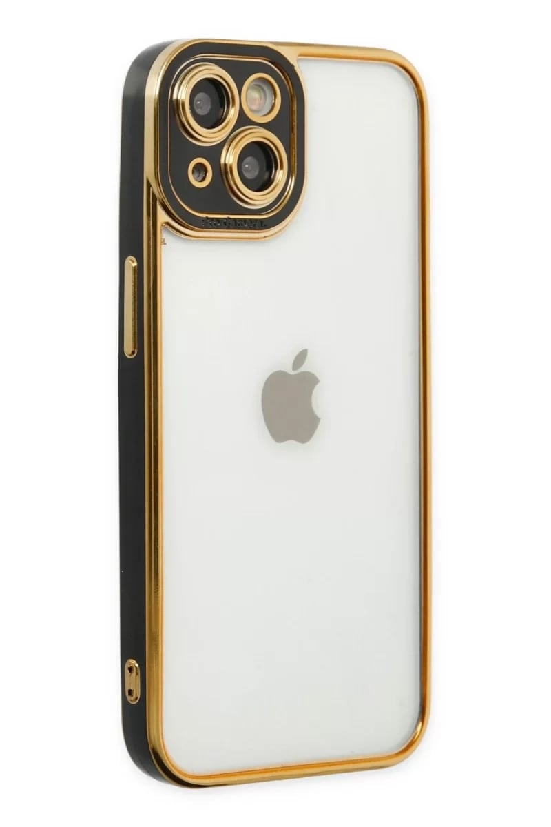 Apple iPhone 14 Plus Kılıf Liva Lens Silikon - Siyah
