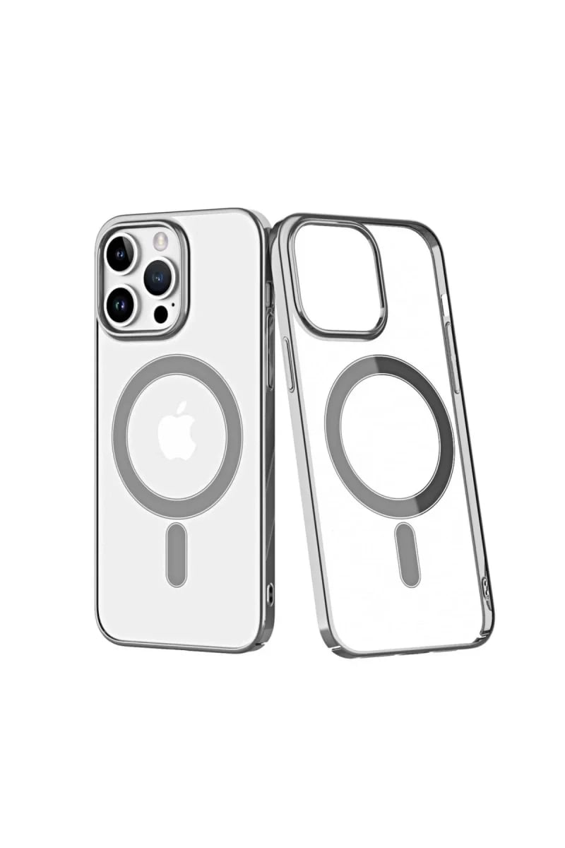 Apple iPhone 14 Pro Kılıf Element Magneticsafe Sert Kapak - Gümüş