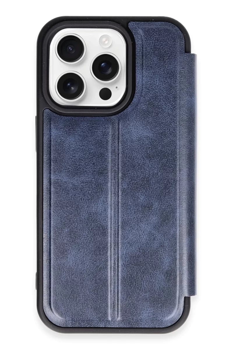 Apple iPhone 14 Pro Kılıf Flip Cover - Lacivert