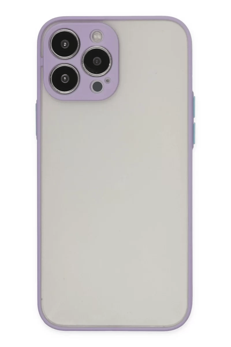 Apple iPhone 14 Pro Kılıf Montreal Silikon Kapak - Mor