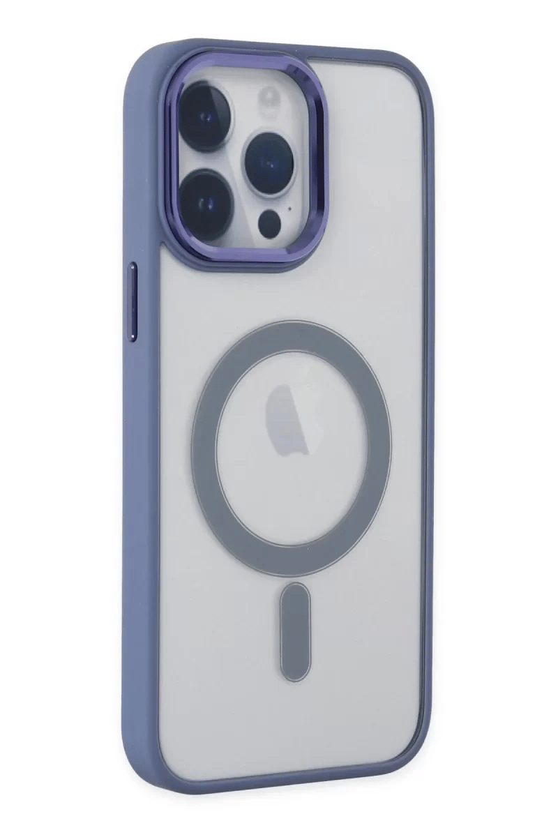 Apple iPhone 14 Pro Kılıf Room Magneticsafe Silikon - Sierra Blue
