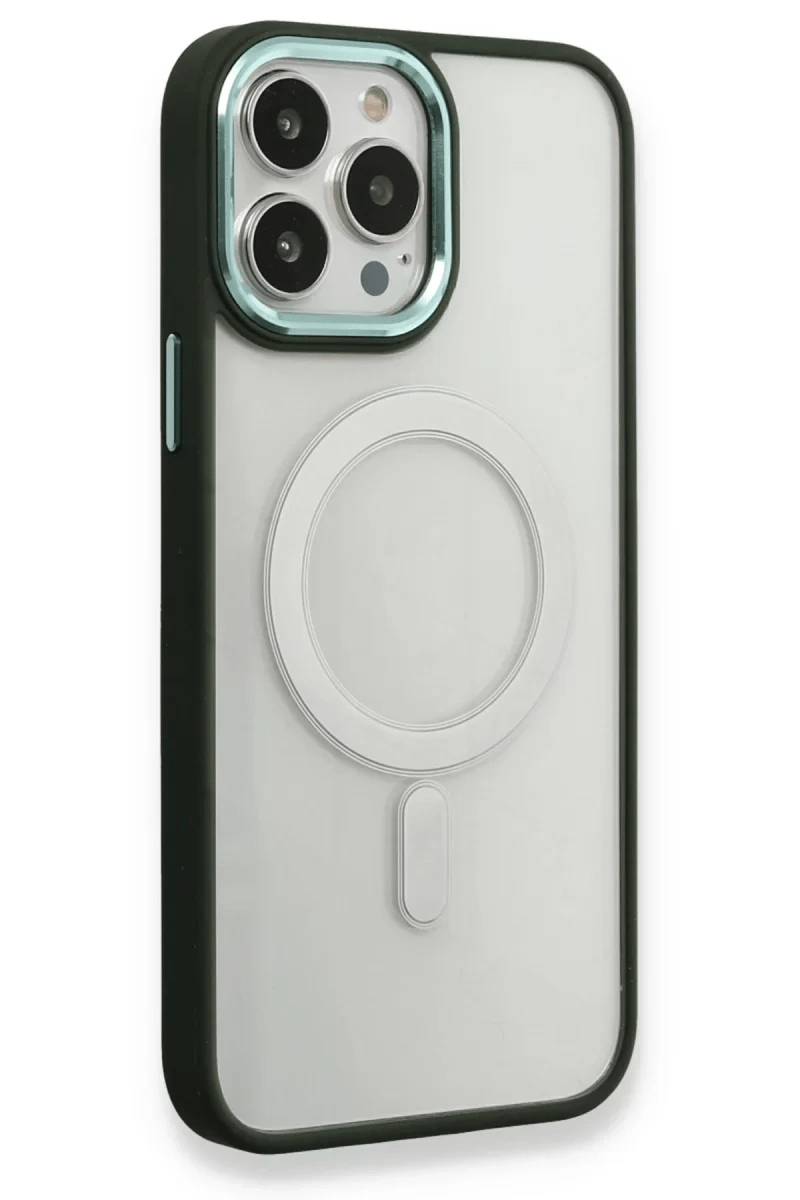 Apple iPhone 14 Pro Kılıf Room Magneticsafe Silikon - Köknar Yeşili