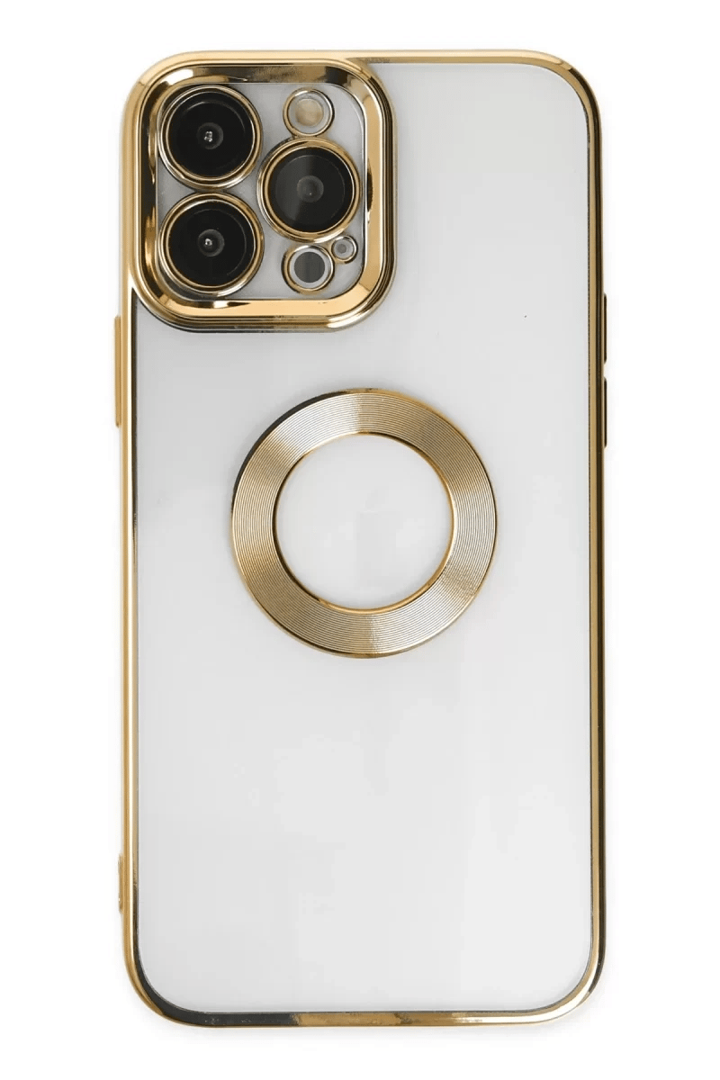 Apple iPhone 14 Pro Kılıf Slot Silikon - Gold