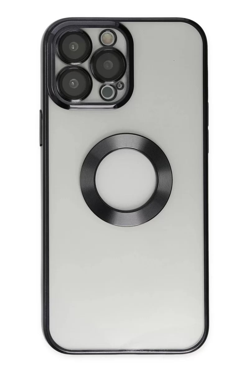 Apple iPhone 14 Pro Kılıf Slot Silikon - Siyah