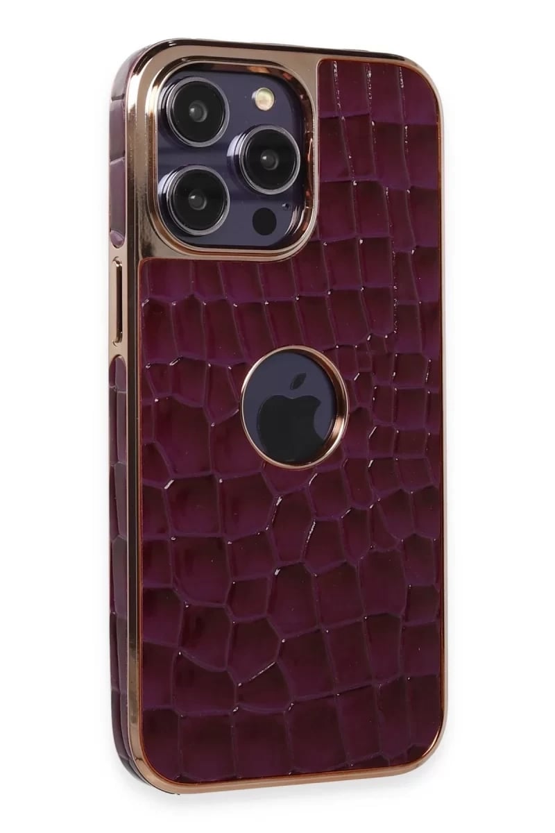 Apple iPhone 14 Pro Kılıf Snake Kapak - Derin Mor
