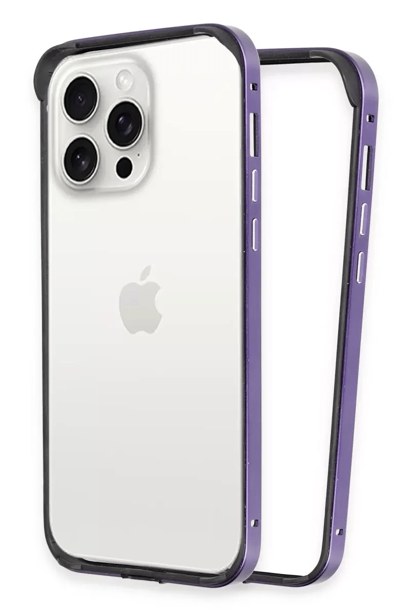 Apple iPhone 14 Pro Land Bumper Koruma Kapak - Derin Mor