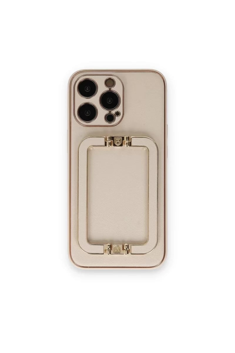 Apple iPhone 14 Pro Max Kılıf Coco Elit Kapak - Gold