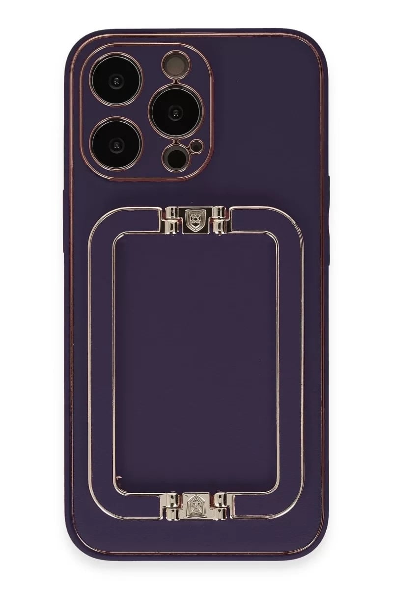 Apple iPhone 14 Pro Max Kılıf Coco Elit Kapak - Derin Mor