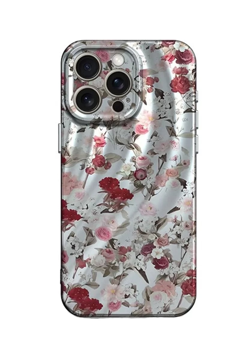 Apple iPhone 14 Pro Max Kılıf Crew Desenli Kapak - Çiçek