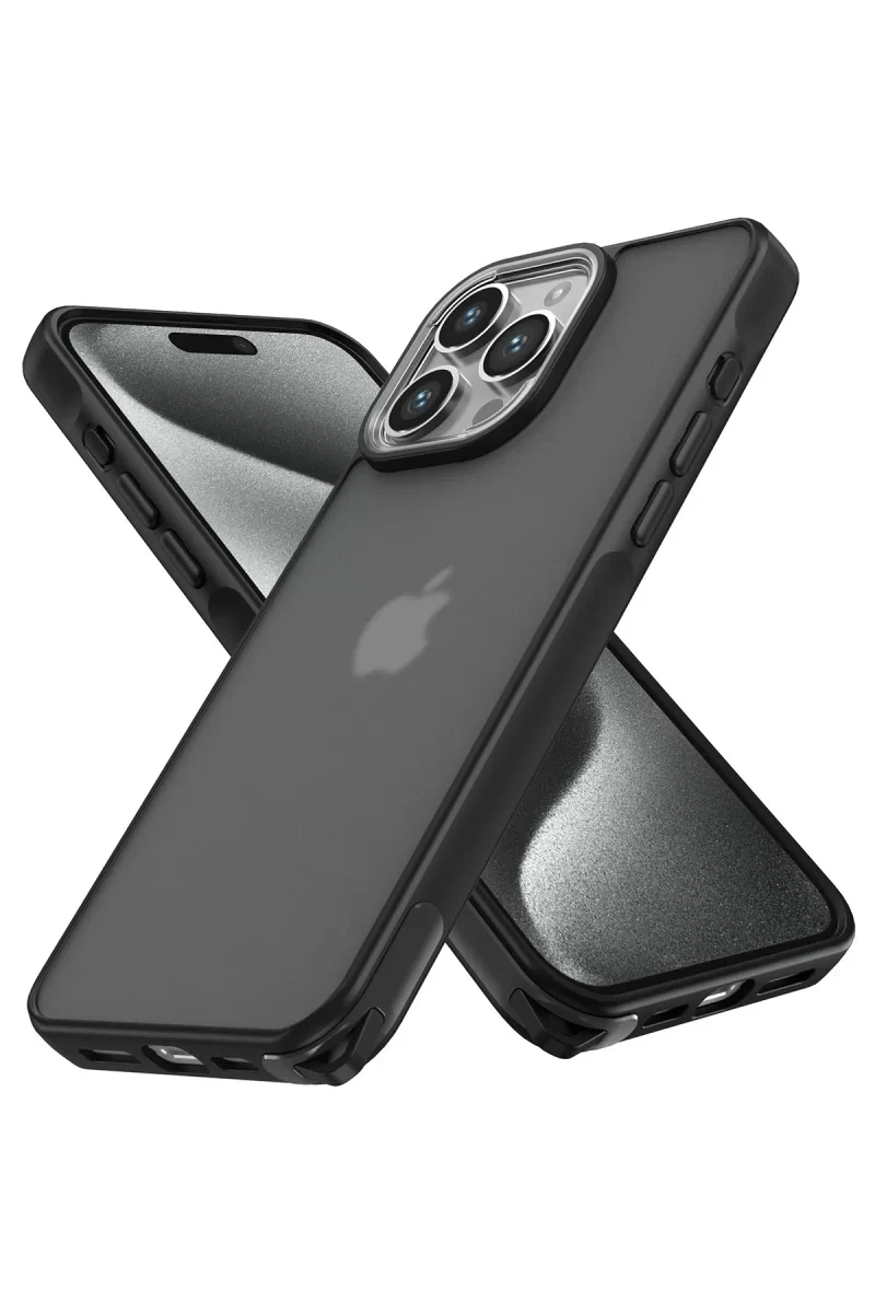 Apple iPhone 14 Pro Max Kılıf Elegant Kapak - Siyah