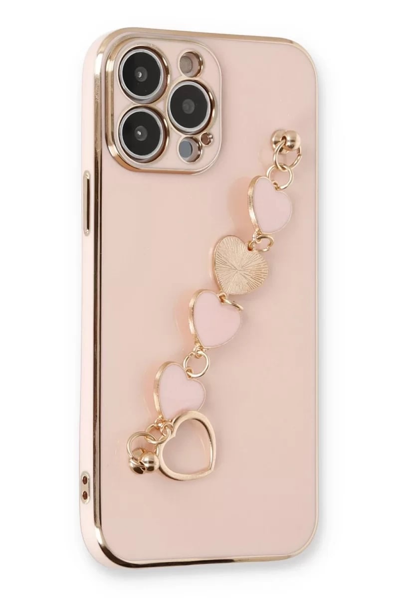 Apple iPhone 14 Pro Max Kılıf Esila Silikon - Pudra