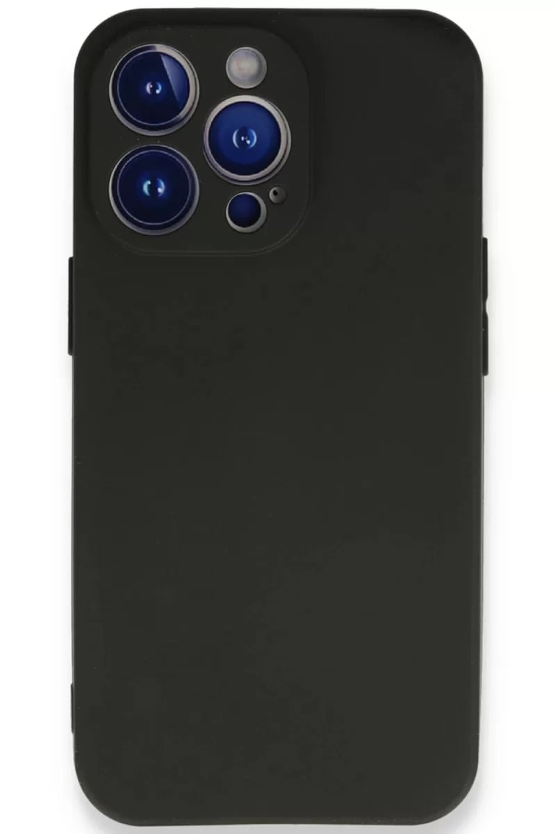 Apple iPhone 14 Pro Max Kılıf First Silikon - Siyah