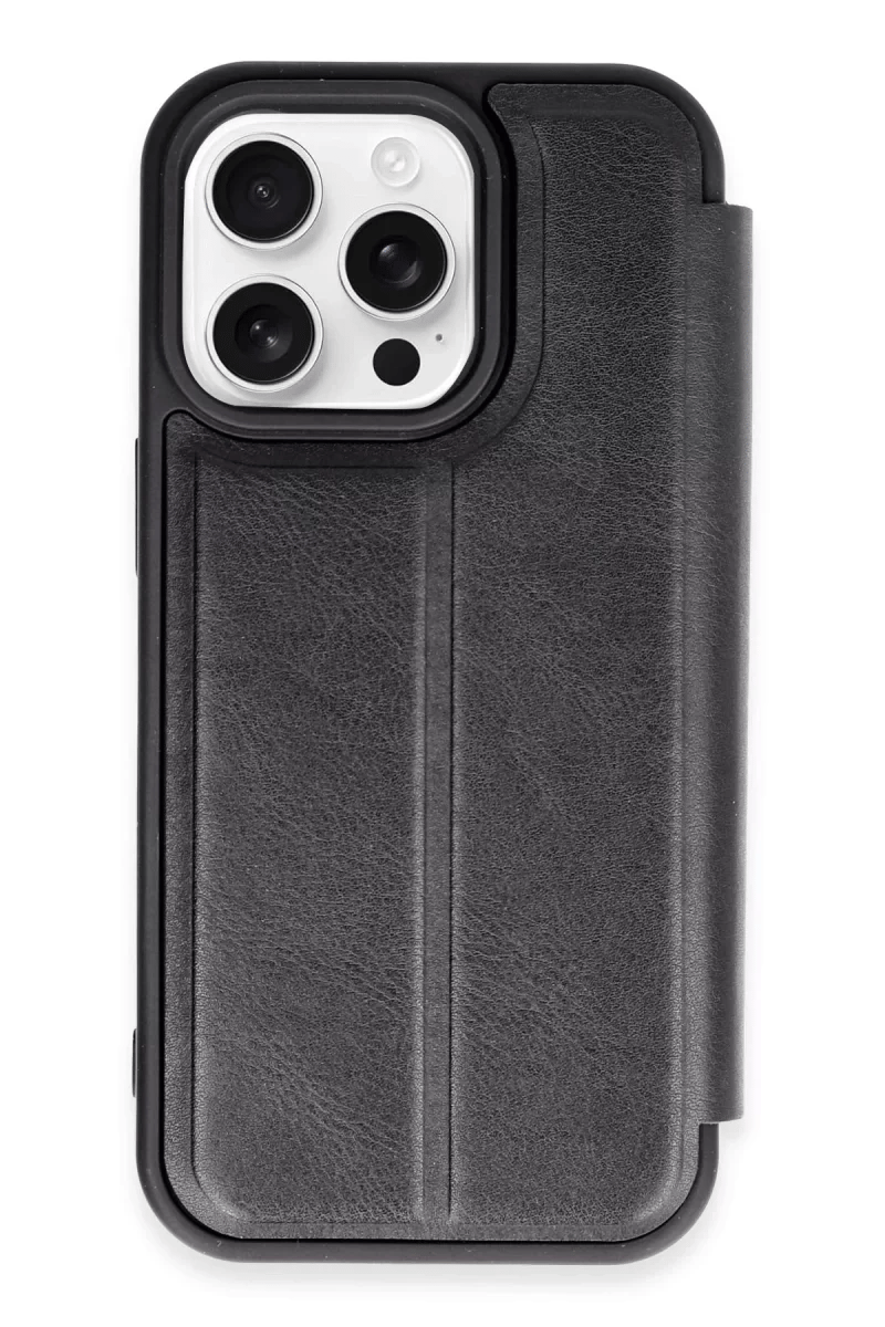 Apple iPhone 14 Pro Max Kılıf Flip Cover - Siyah