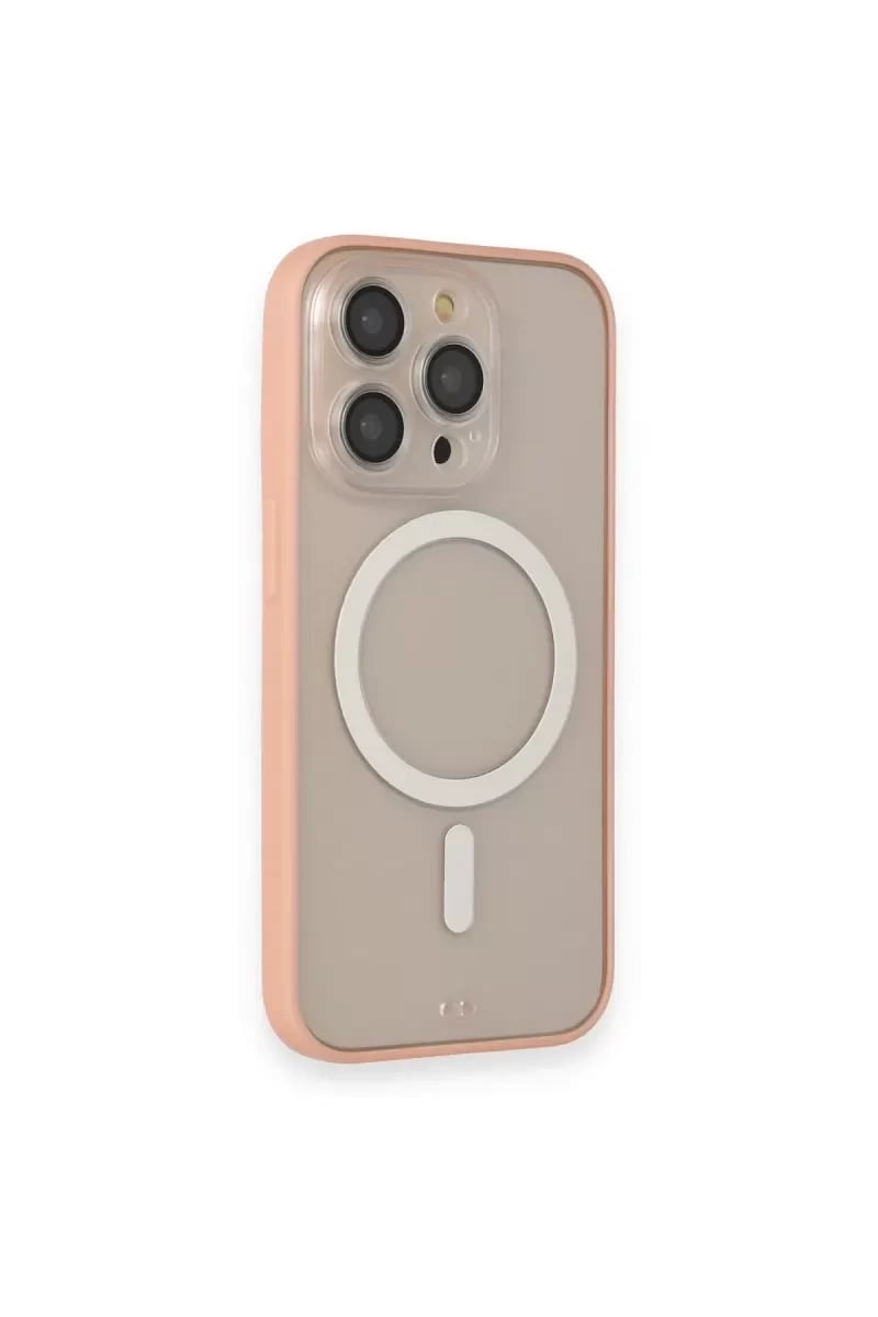 Apple iPhone 14 Pro Max Kılıf Grand Magneticsafe Kapak - Pembe