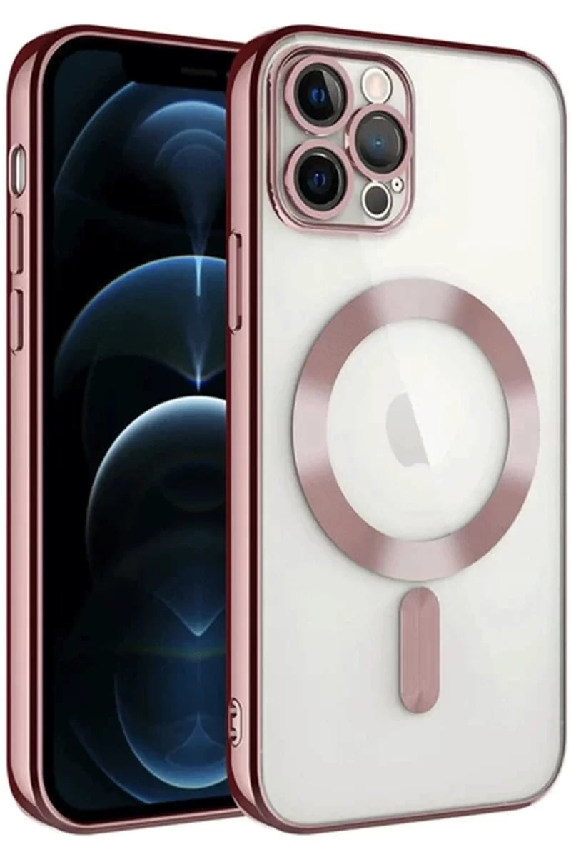 Apple iPhone 14 Pro Max Kılıf Kross Magneticsafe Kapak - Rose