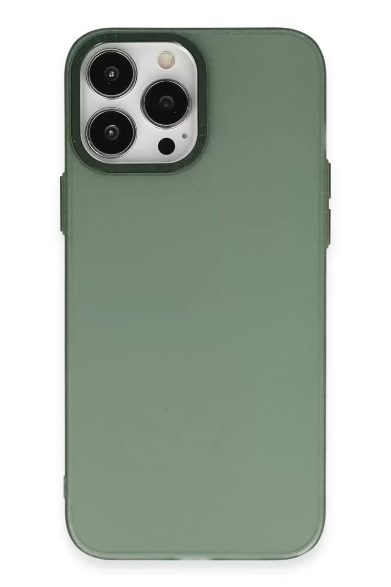 Apple iPhone 14 Pro Max Kılıf Modos Metal Kapak - Koyu Yeşil
