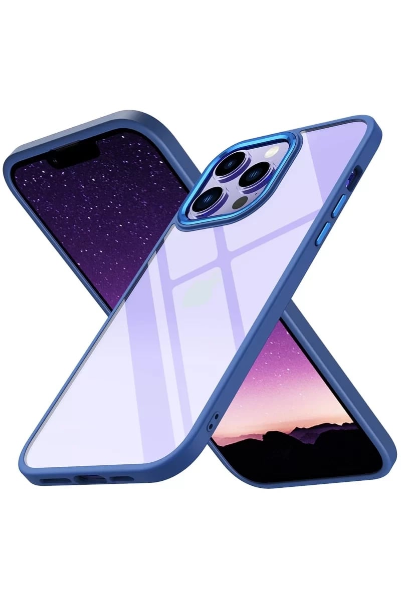 Apple iPhone 14 Pro Max Kılıf Power Silikon - Mavi