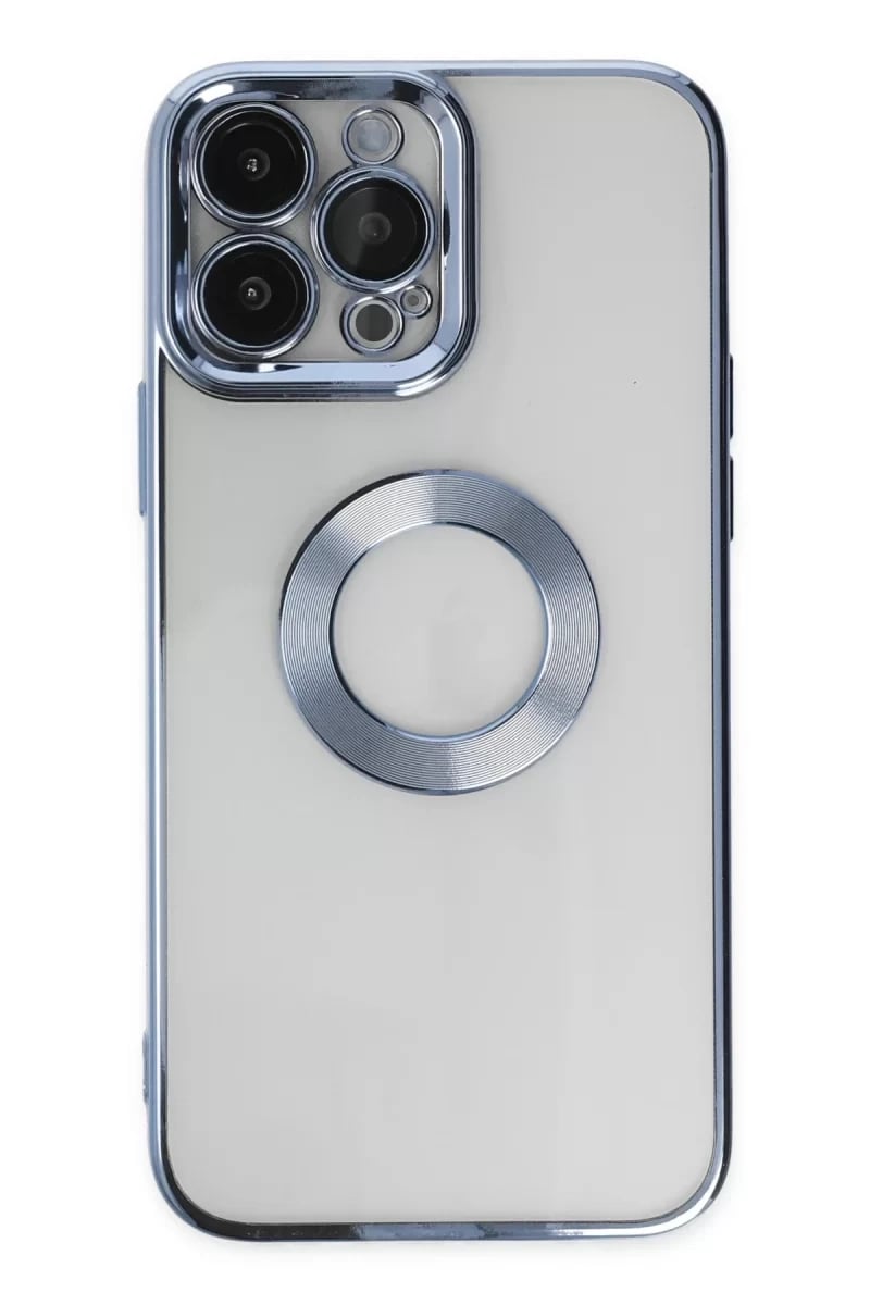 Apple iPhone 14 Pro Max Kılıf Slot Silikon - Sierra Blue