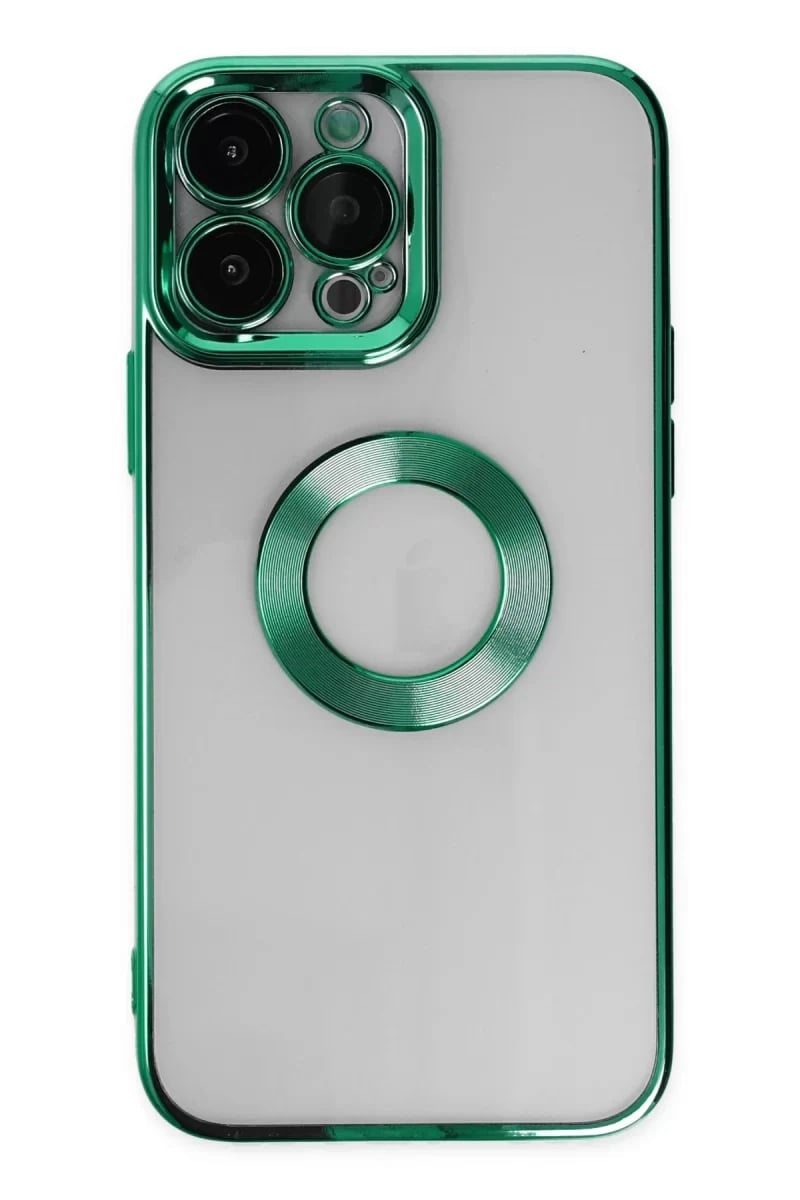 Apple iPhone 14 Pro Max Kılıf Slot Silikon - Köknar Yeşili