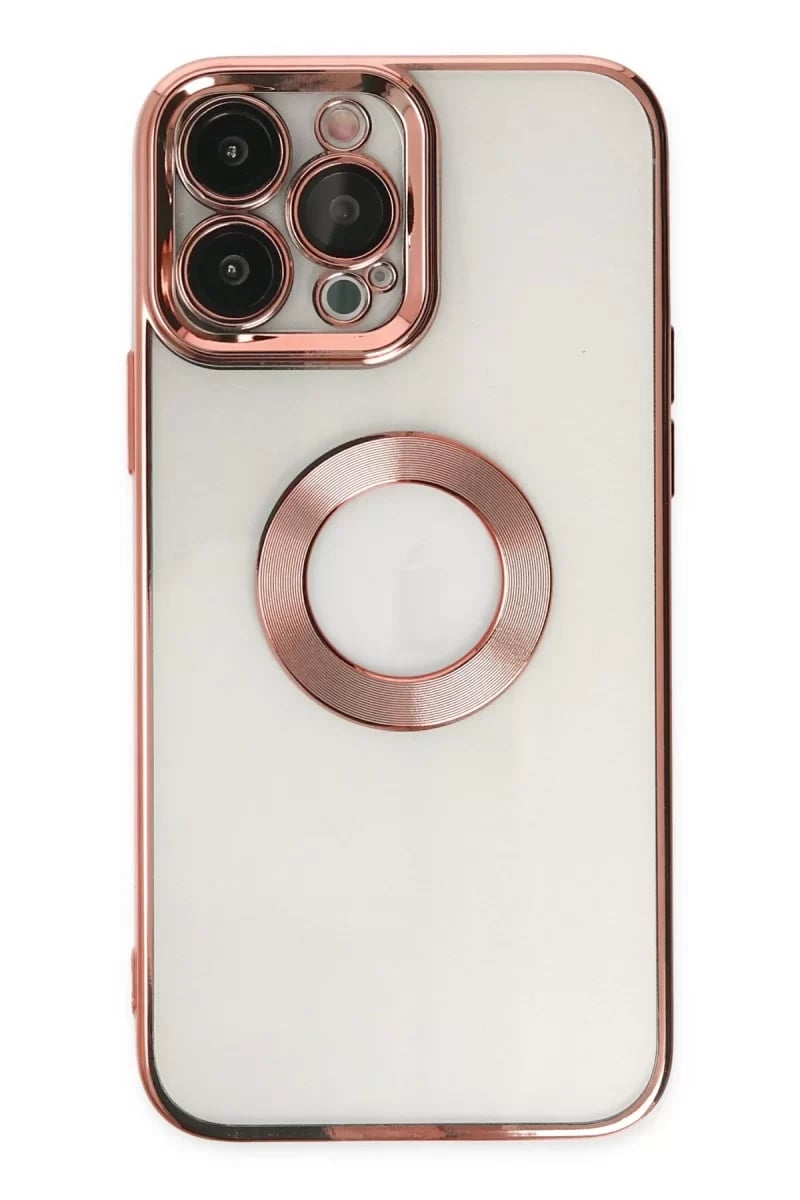 Apple iPhone 14 Pro Max Kılıf Slot Silikon - Rose Gold