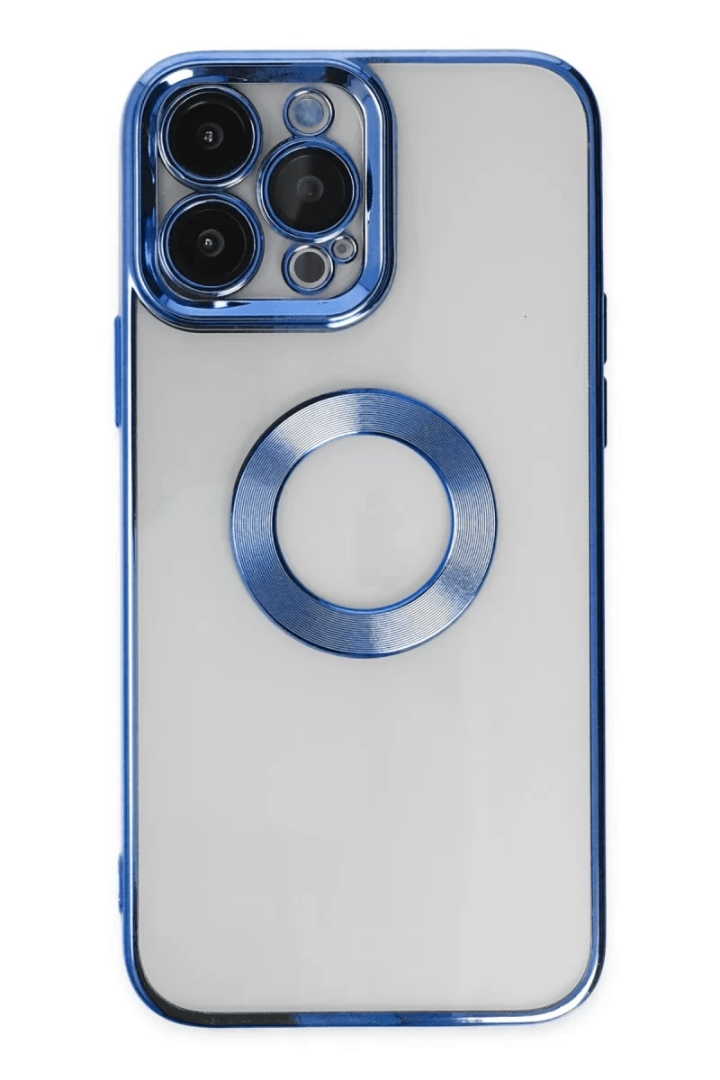 Apple iPhone 14 Pro Max Kılıf Slot Silikon - Mavi