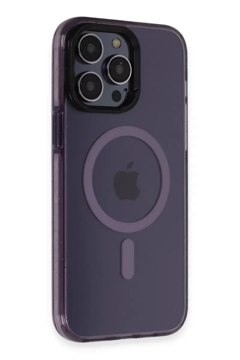 Apple iPhone 14 Pro Max Kılıf Tigra Magsafe Kapak - Derin Mor