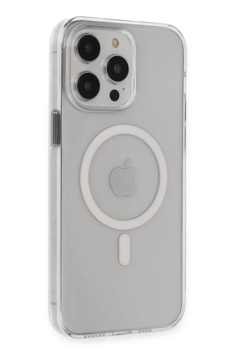 Apple iPhone 14 Pro Max Kılıf Tron Şeffaf Magsafe Kapak - Şeffaf